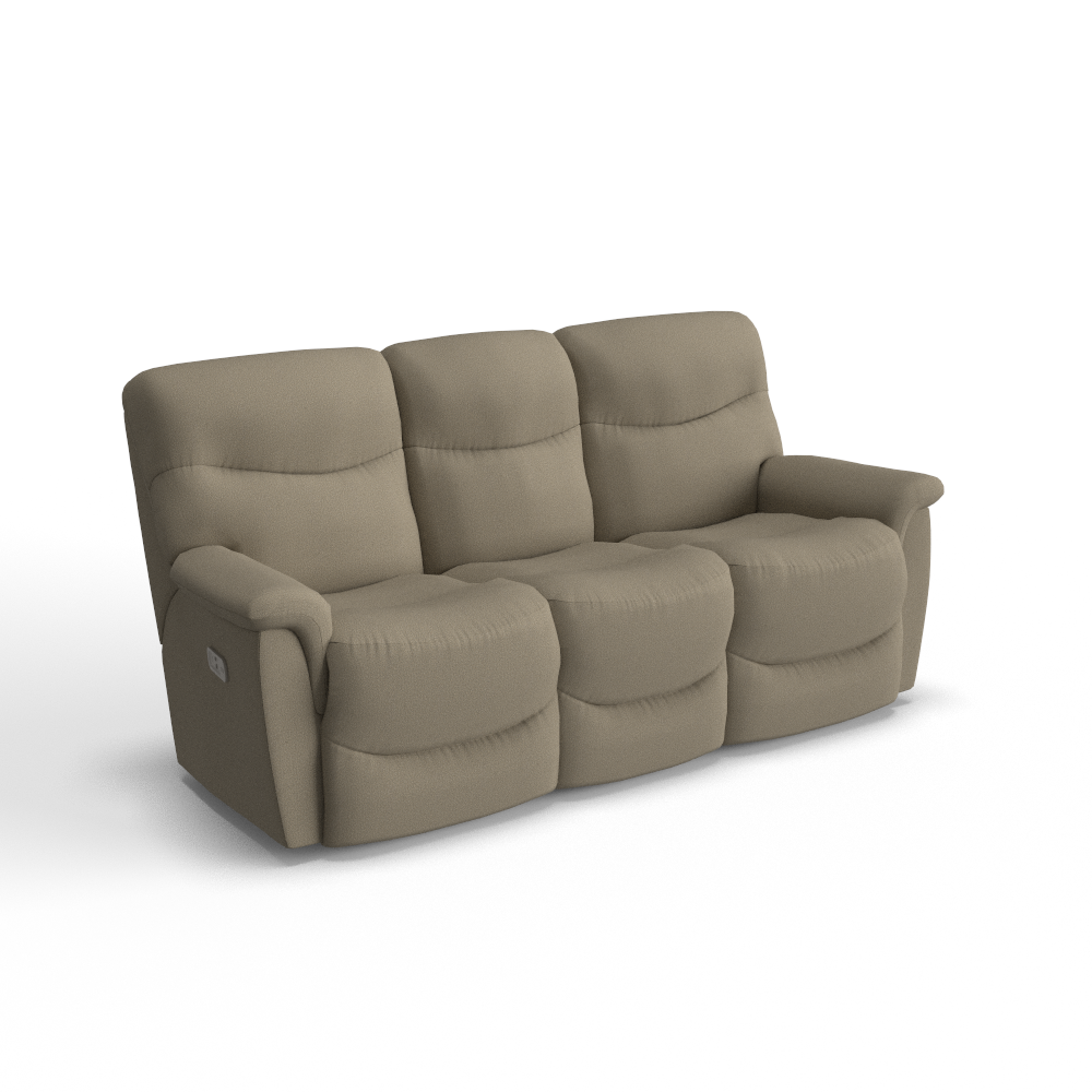 James Power Reclining Sofa w/ Headrest